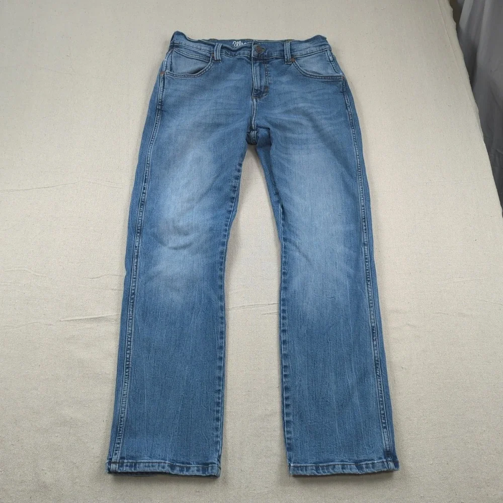 Wrangler‎ Jeans Mens 30x30 Blue Retro Slim Straight Western Cowboy Stretch